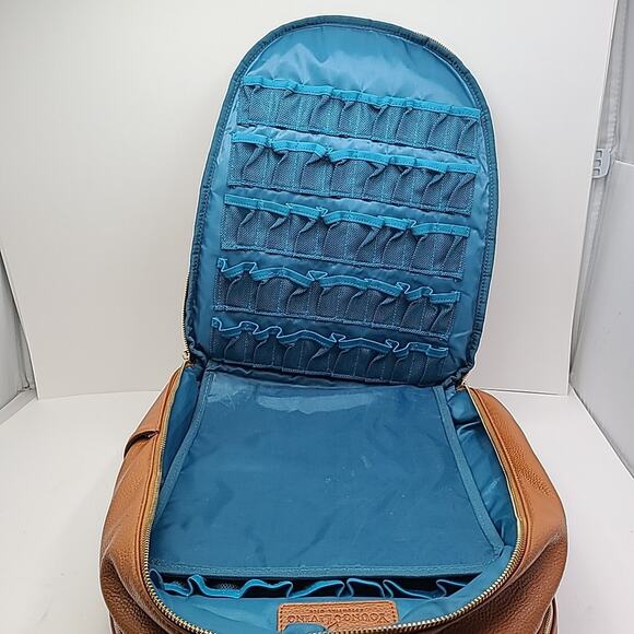 Young Living Tan Vegan Leather Backpack Holds 140 essential oils main image 9